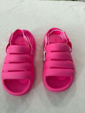 UGG Sport Yeah Elastic Slide Sandal Women Size 9/10 Pink Dual Density EVA